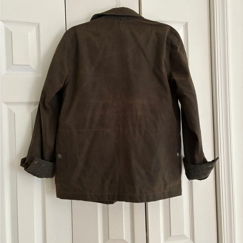 Men's Brown Waxed Jacket - Picture 4 of 6